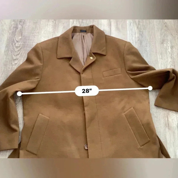 Vintage Falcone Men’s Long Dress Coat With Tye Belt Like New - Picture 9 of 17